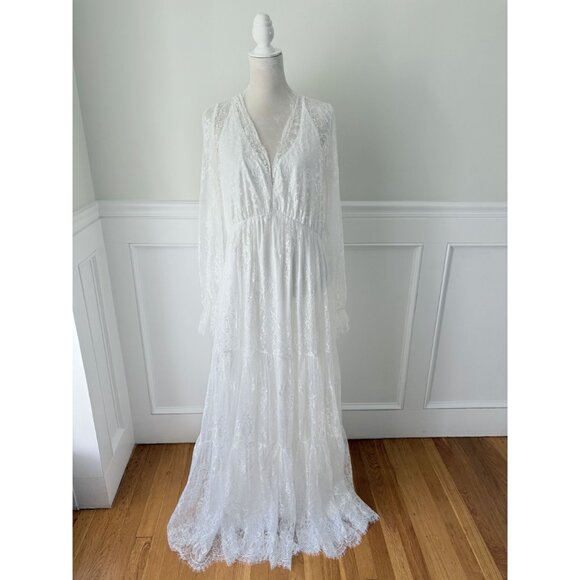 Baltic Born Gloria Lace Maxi Dress White NWT 3X - Picture 6 of 12